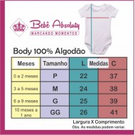 Body Bebê Parabéns Vovó Pelo Seu Aniversário