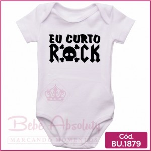 Body Bebê Eu Amo Rock
