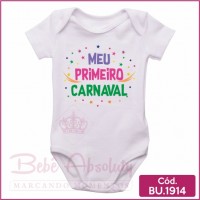 Body Bebê Meu Primeiro Carnaval