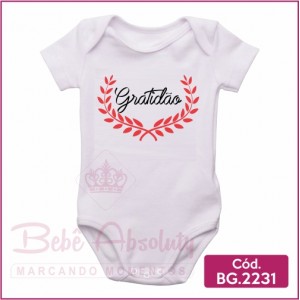 Body Bebê Gratidão - BG 2231